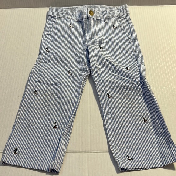 Janie and Jack Sailboat Pants - Picture 1 of 4